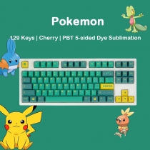 GMK Pokemon 104+25 PBT Dye-subbed Keycaps Set Cherry Profile for MX Switches Mechanical Gaming Keyboard